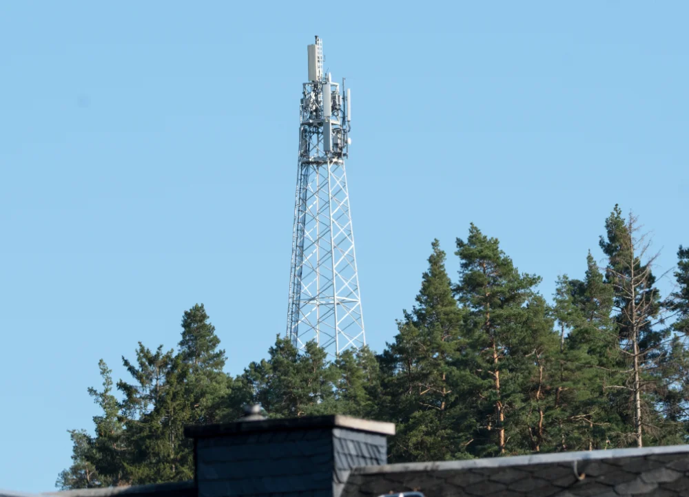 Mobilfunkmast im ländlichen Raum